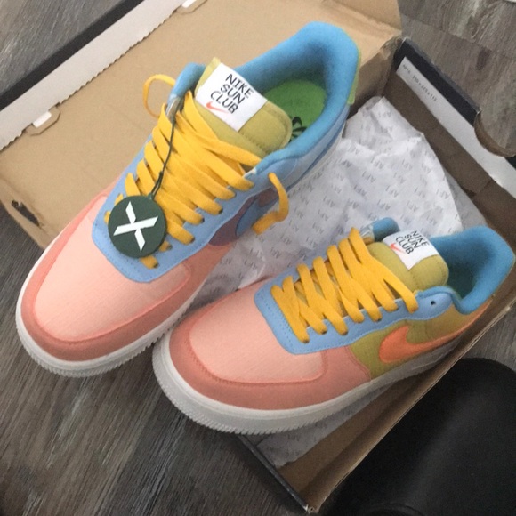 Sun Club Air Force 1s (SOLD) - Picture 2 of 5